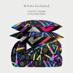 Tarot Card Duvet Cover 100% Cotton Full Size Bedding Set Bed Sets Quilt Cover Soft Lightweight Comforter Cover with 2 Pillowcases for All Season