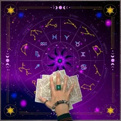 Tarot Tablecloth for Game, Altar Cloth, Witchcraft Astrology Decor Oracle Card Pad Tarot Mat Witcher Decor, Party Favors, Party Gift Decor, Party Supplies Magic Art Divination