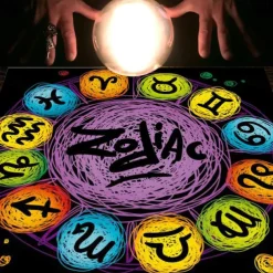 Tarot Tablecloth for Game, Altar Cloth, Witchcraft Astrology Decor Oracle Card Pad Tarot Mat Witcher Decor, Party Favors, Party Gift Decor, Party Supplies Magic Art Divination