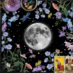 Tarot Tablecloth for Game, Altar Cloth, Witchcraft Astrology Decor Oracle Card Pad Tarot Mat Witcher Decor, Party Favors, Party Gift Decor, Party Supplies Magic Art Divination