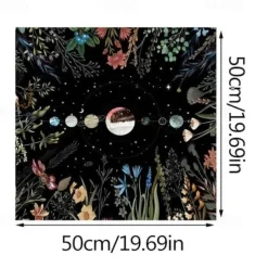 Tarot Tablecloth for Game, Altar Cloth, Witchcraft Astrology Decor Oracle Card Pad Tarot Mat Witcher Decor, Party Favors, Party Gift Decor, Party Supplies Magic Art Divination