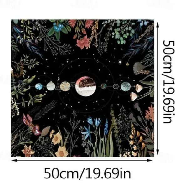 Tarot Tablecloth for Game, Altar Cloth, Witchcraft Astrology Decor Oracle Card Pad Tarot Mat Witcher Decor, Party Favors, Party Gift Decor, Party Supplies Magic Art Divination