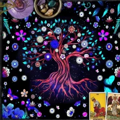 Tarot Tablecloth for Game, Altar Cloth, Witchcraft Astrology Decor Oracle Card Pad Tarot Mat Witcher Decor, Party Favors, Party Gift Decor, Party Supplies Magic Art Divination