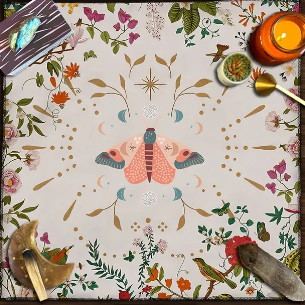 Tarot Tablecloth for Game, Altar Cloth, Witchcraft Astrology Decor Oracle Card Pad Tarot Mat Witcher Decor, Party Favors, Party Gift Decor, Party Supplies Magic Art Divination