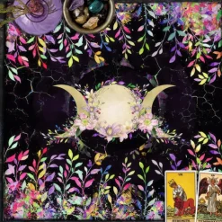 Tarot Tablecloth for Game, Altar Cloth, Witchcraft Astrology Decor Oracle Card Pad Tarot Mat Witcher Decor, Party Favors, Party Gift Decor, Party Supplies Magic Art Divination