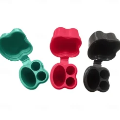 Teal Portable Cigarette Case with Built-in Lighter Holder - Durable ABS Plastic Flip-Top Design, Compact & Lightweight for Easy Carrying, Holds Multiple Cigarettes, Smoking Accessories