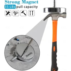 Telescoping Magnetic Sweeper Pickup Tool, Screws Parts Finder with 35LB Pull Capacity, Retractable 8.6" to 33" with Strong Magnet, Pick up Nails, Screws, and Metal Parts