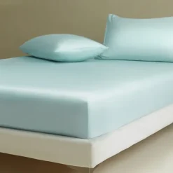 Tencel Bed Sheet Single Piece Summer Cool Ice Silk Mattress Protector Full Package Non-slip Bed Cover Bed Sheet Set