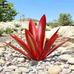 Tequila Rustic Sculpture, DIY Metal Agave Yard Art Plant, Rustic Hand Painted Metal Agave,Garden Yard Art Decoration Statue Home Decor for Yard Stakes,Garden Figurines,Outdoor Patio