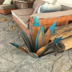 Tequila Rustic Sculpture, DIY Metal Agave Yard Art Plant, Rustic Hand Painted Metal Agave,Garden Yard Art Decoration Statue Home Decor for Yard Stakes,Garden Figurines,Outdoor Patio