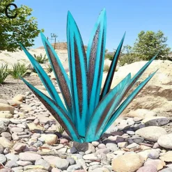 Tequila Rustic Sculpture, DIY Metal Agave Plant,Rustic Hand Painted Metal Agave,Garden Yard Art Decoration Statue Home Decor for Yard Stakes,Garden Figurines,Outdoor Patio