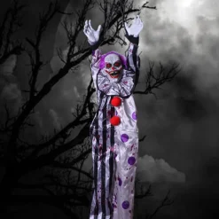 Terrifying Hanging Women Ghost, Halloween Scary Realistic Hanging Dead Body with Glowing Eyes, 3.93 Ft Sound Activated Hanging Ghost for Halloween Haunted Houses Party Outdoor Decorations