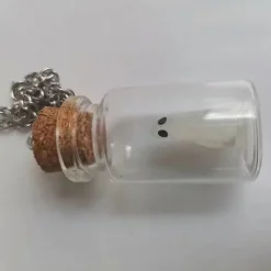 The Adopt a Ghost Necklace Halloween Gift, Cute Ghost Necklace Gothic Gfts, Cute Spooky Ghost