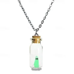 The Adopt a Ghost Necklace Halloween Gift, Cute Ghost Necklace Gothic Gfts, Cute Spooky Ghost