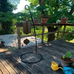 The Deep Resonance Serenity Bell, Heroic Windbell, Outdoor Wind Chime Garden Decoration, Retro Metal Leaves Wind Chime