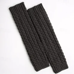 Thermal Knitted Leg Warmer, Cute Knee High Socks, Winter Preppy Style Thermal Baggy Leg Warmer