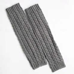 Thermal Knitted Leg Warmer, Cute Knee High Socks, Winter Preppy Style Thermal Baggy Leg Warmer
