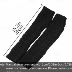 Thermal Knitted Leg Warmer, Cute Knee High Socks, Winter Preppy Style Thermal Baggy Leg Warmer