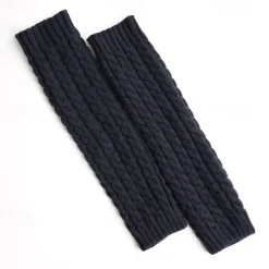 Thermal Knitted Leg Warmer, Cute Knee High Socks, Winter Preppy Style Thermal Baggy Leg Warmer