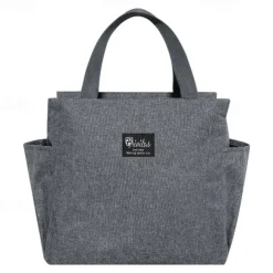 Thick Insulation Lunch Bag Bento Bag Portable Ice Pack And Toilet Bag. Insulated Lunch Box Bag With Little Bear Logo