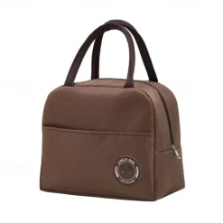 Thick Insulation Lunch Bag Bento Bag Portable Ice Pack And Toilet Bag. Insulated Lunch Box Bag With Little Bear Logo