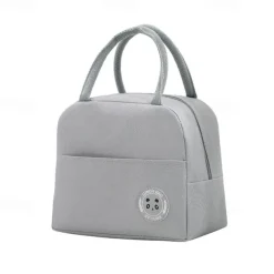 Thick Insulation Lunch Bag Bento Bag Portable Ice Pack And Toilet Bag. Insulated Lunch Box Bag With Little Bear Logo