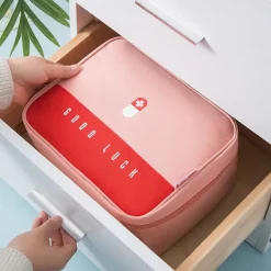 Thickened Large Capacity Medicine Box Family Medicine Bag Portable Storage Bag Cloth Art Box Multifunctional Layered Medicine Box