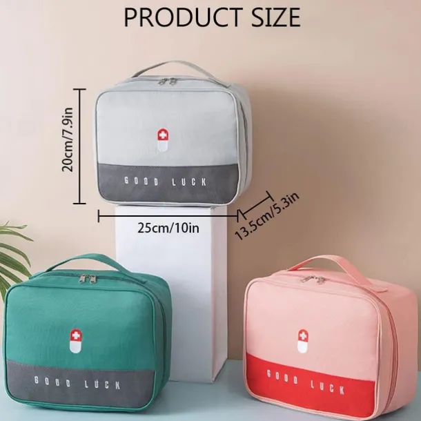 Thickened Large Capacity Medicine Box Family Medicine Bag Portable Storage Bag Cloth Art Box Multifunctional Layered Medicine Box