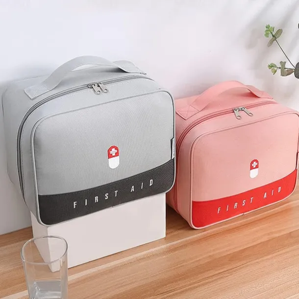 Thickened Large Capacity Medicine Box Family Medicine Bag Portable Storage Bag Cloth Art Box Multifunctional Layered Medicine Box