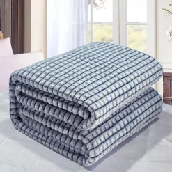 Thickened Solid Color Pineapple Checked Flannel Blanket Coral Velvet Sofa Cover Blanket Air Conditioning Blanket Nap Blanket