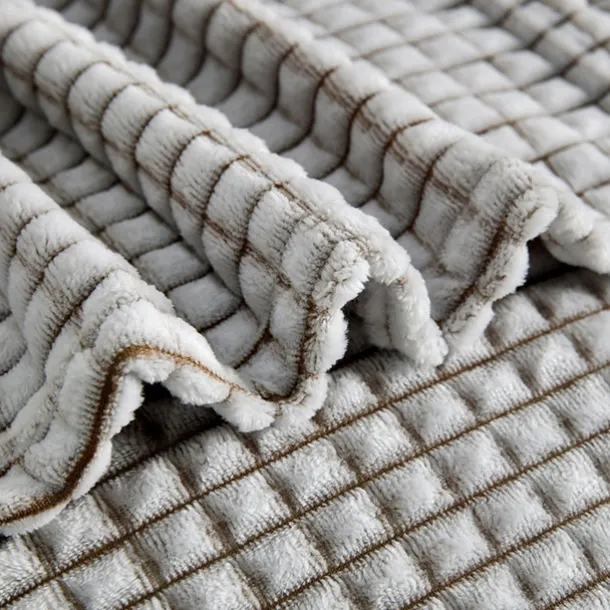 Thickened Solid Color Pineapple Checked Flannel Blanket Coral Velvet Sofa Cover Blanket Air Conditioning Blanket Nap Blanket