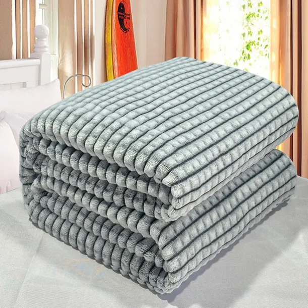 Thickened Solid Color Pineapple Checked Flannel Blanket Coral Velvet Sofa Cover Blanket Air Conditioning Blanket Nap Blanket
