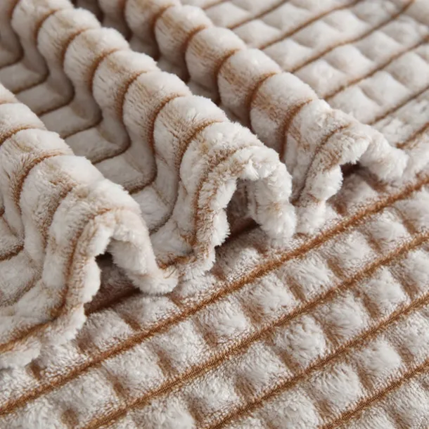Thickened Solid Color Pineapple Checked Flannel Blanket Coral Velvet Sofa Cover Blanket Air Conditioning Blanket Nap Blanket
