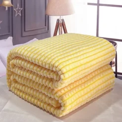Thickened Solid Color Pineapple Checked Flannel Blanket Coral Velvet Sofa Cover Blanket Air Conditioning Blanket Nap Blanket