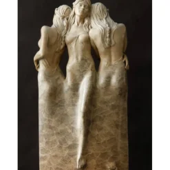 Three Goddess Embracing Statue, Handmade Resin Goddess Figurine Decor, Modern Statue for Home Living Room Office Decor, for Women