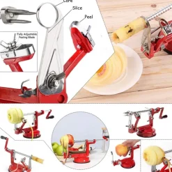 Three in One Multi-Function Hand-cranked Apple Peeler Apple Peeler Fruit Peeler Peeled and Coreless Sliced