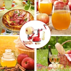 Three in One Multi-Function Hand-cranked Apple Peeler Apple Peeler Fruit Peeler Peeled and Coreless Sliced