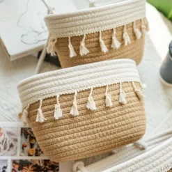 Three-layer Hanging Basket Cosmetics Storage Basket Home Wall-mounted Cute Storage Basket