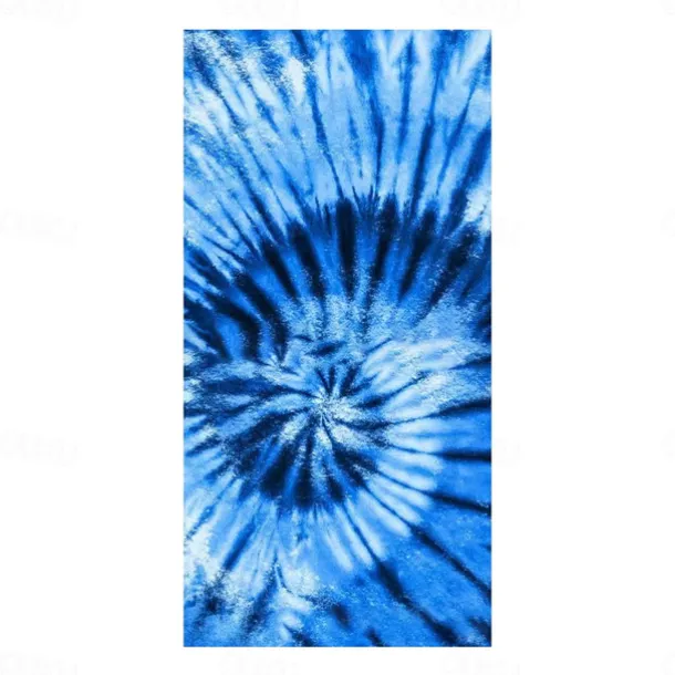 Tie Dye Beach Towel, Sand Free Hippie Color Beach Towels Oversized, Sup Soft Large Bath Towel, Water Absorbent Bathroom Towel for Men, Women, Travel, Swim, Camp, 32 x 64 Inch
