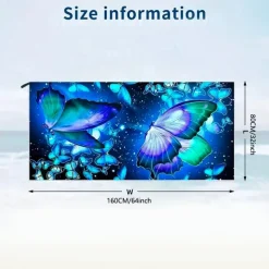 Tie Dye Beach Towel, Sand Free Hippie Color Beach Towels Oversized, Sup Soft Large Bath Towel, Water Absorbent Bathroom Towel for Men, Women, Travel, Swim, Camp, 32 x 64 Inch