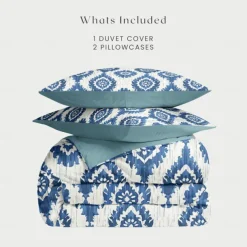 Tie-Dye Style Set Soft 3-Piece Luxury Cotton Bedding Set Home Decor Gift King Queen Duvet Cover