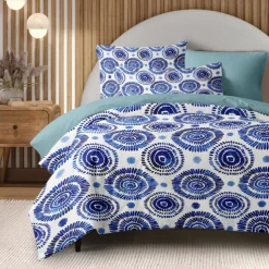 Tie-Dye Style Set Soft 3-Piece Luxury Cotton Bedding Set Home Decor Gift King Queen Duvet Cover