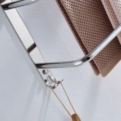 3-Tier Towel Rack,Towel Bar Towel Rail Stainless Steel Wall Mounted Towel Bar Storage Shelf for Bathroom 60cm Towel Holder Towel Hanger(Black/Chrome/Brushed Golden/Brushed Nickel)