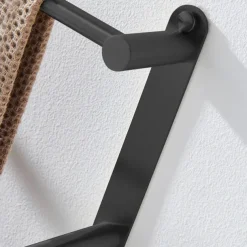 3-Tier Towel Rack,Towel Bar Towel Rail Stainless Steel Wall Mounted Towel Bar Storage Shelf for Bathroom 60cm Towel Holder Towel Hanger(Black/Chrome/Brushed Golden/Brushed Nickel)