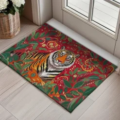 Tiger Jungle Doormat Non-Slip Oil Proof Rug Indoor Outdoor Mat Bedroom Decor Bathroom Mat Entrance Rug Door Mat