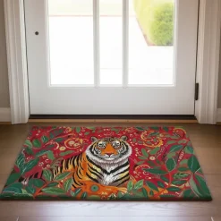 Tiger Jungle Doormat Non-Slip Oil Proof Rug Indoor Outdoor Mat Bedroom Decor Bathroom Mat Entrance Rug Door Mat