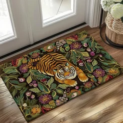 Tiger Jungle Doormat Non-Slip Oil Proof Rug Indoor Outdoor Mat Bedroom Decor Bathroom Mat Entrance Rug Door Mat