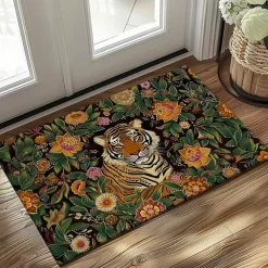 Tiger Jungle Doormat Non-Slip Oil Proof Rug Indoor Outdoor Mat Bedroom Decor Bathroom Mat Entrance Rug Door Mat
