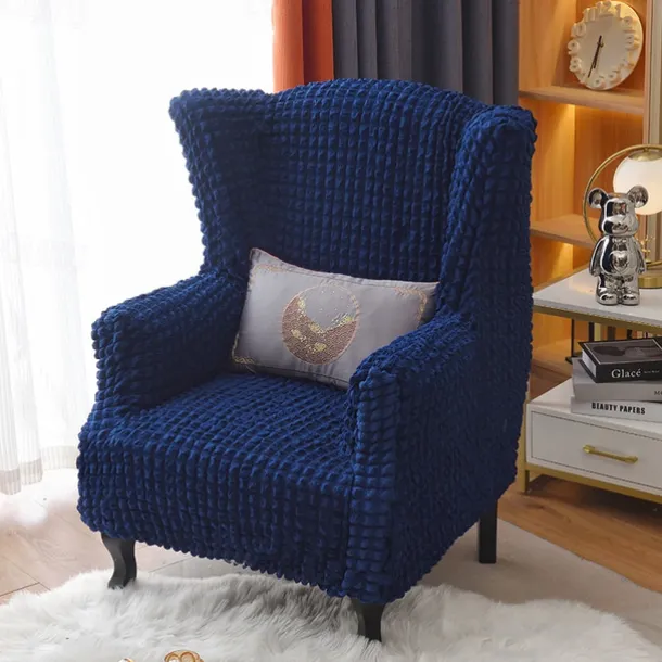 Tiger Stool Cover Burgundy Seersucker Soft Elastic Modern All-wrap Tiger Bench Cover Stool Cover Plaid Sofa Chair Cover