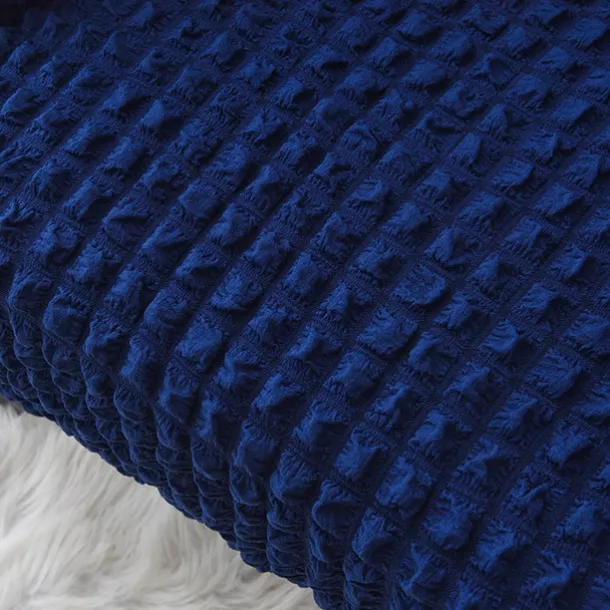 Tiger Stool Cover Burgundy Seersucker Soft Elastic Modern All-wrap Tiger Bench Cover Stool Cover Plaid Sofa Chair Cover